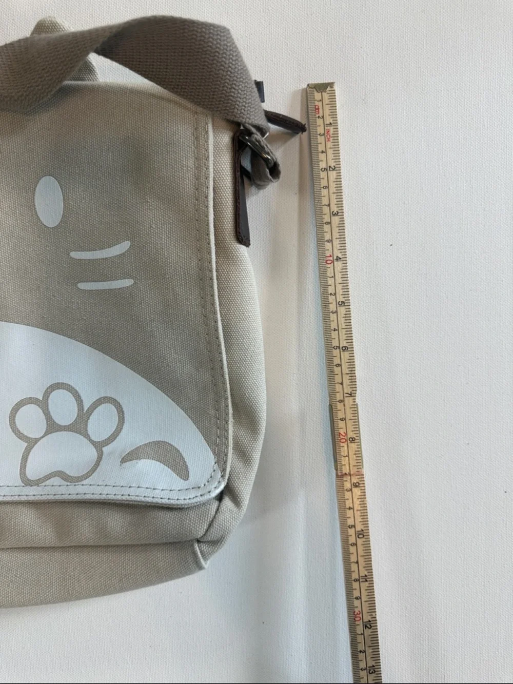 Canvas Cute Cat Kitty Messenger Bag Girls Crossbody Bag Shoulder Bag